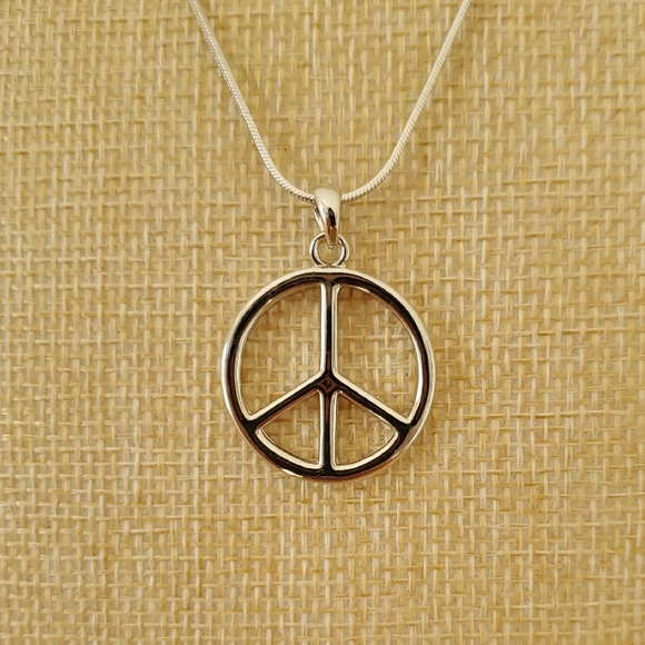 Peace Pendant Necklace - Picture 2 of 3
